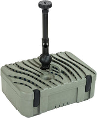 Sicce FILTRAPOND 1500 Complete Pond Filter with Fountain 396 GPH | Up to 800 Gallons Ponds | Recycled Plastic Case Clean Beautiful Water Garden | Submersible Sponge Pump UVC