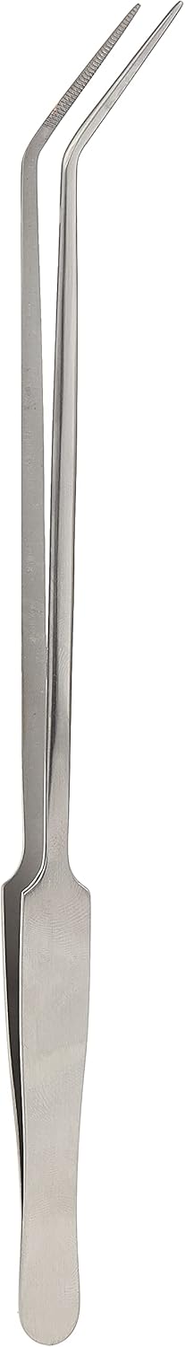 Seachem 67107708: Aquavitro Stainless Steel Tip Forceps, Curved Needle