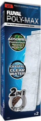 Fluval U3 Poly-Max Cartridge, Replacement Underwater Aquarium Filter Media, 2-Pack