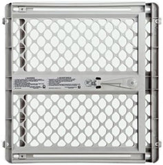 North States 8625 Pet Gate, Light Gray Plastic, 26 to 42 x 26 In. - Quantity 5