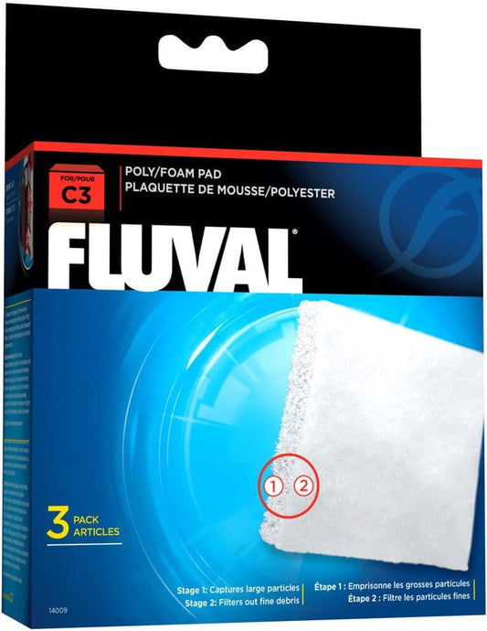Fluval C3 Poly Foam Pad - 3-Pack