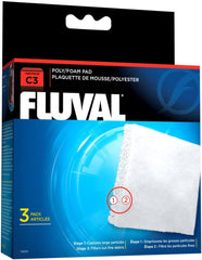 Fluval C3 Poly Foam Pad - 3-Pack
