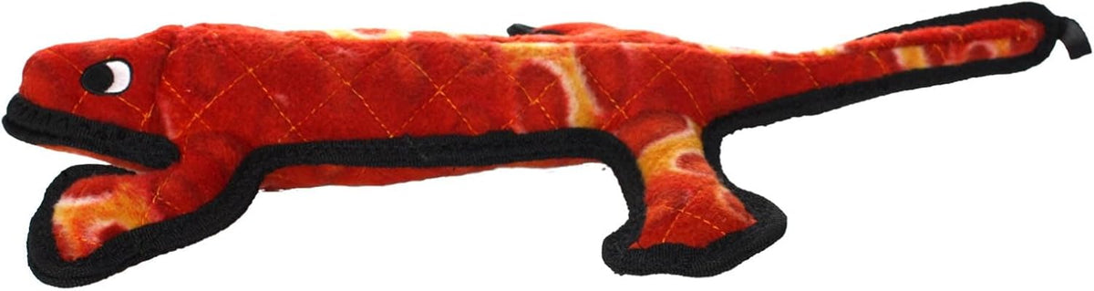 TUFFY - World's Tuffest Soft Dog Toy - Desert Lizard - Squeakers- Multiple Layers. Made Durable, Strong & Tough. Interactive Play (Tug, Toss & Fetch). Machine Washable & Floats
