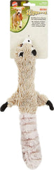 Skinneeez Multicolored Raccoon Dog Toy Small Plush