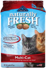 Naturally Fresh Cat Litter Made From Walnut Shells, Unscented, Multi-Cat, Upcycled, Low Dust, Sustainable