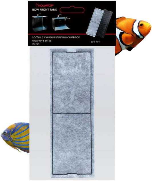 Aquatop Premium Carbon Replacement Filtration Pad for BFT-08 & BFT-13 Tanks – Improves Water Clarity and Filtration Efficiency, BFT-RFP
