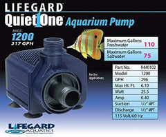 Quiet One Lifegard Aquarium Pump