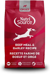 NutriSource Choice Dry Dog Food, Beef Meal & Barley Recipe