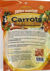 Carrots Treat, 4.0 Oz Bag - Real Carrots for Birds and Small Animals - Rabbits, Hamsters, Guinea Pigs, Mice, Gerbils, Rats, Cockatiels, Parrots, Macaws, Conures