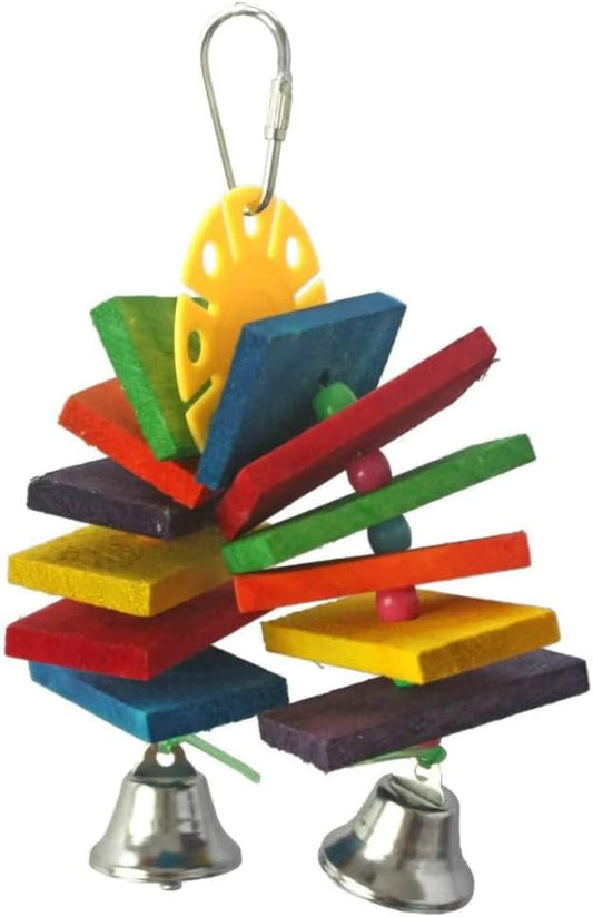 A&E Cage Company 52487501: Toy Hbk Rainbow W/Bells