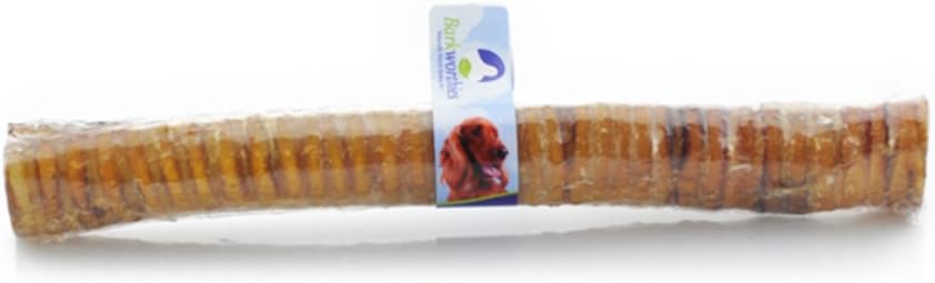 Barkworthies Beef Trachea Chew For Pets, 12-Inch