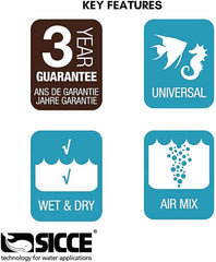 SICCE Syncra HF 16.0 Pump, 4200 GPH – Saltwater & Freshwater Aquariums, High-Performance