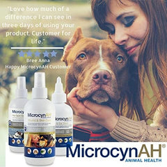 MicrocynAH Anti-Itch Spray Gel with Moisturizing Dimethicone for Dogs| Non-Toxic Spray Formulated to Sooth | Veterinarian Recommeneded Non-Toxic Formula