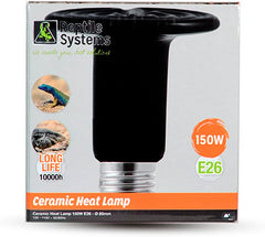 Ceramic Heat Emitter (Che)– Reptile, Amphibian, Mammal & Baby Chick: Heat Basking for Terrariums, Vivariums, Paludariums, Enclosures & Cages