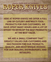 American Buffalo® Tobacco Jigged Brown Trapper Knife
