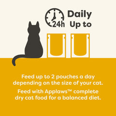 Applaws Natural Wet Cat Food – Chicken Breast with Pumpkin in Broth (12 x 2.47 oz Pouches)
