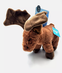 Bark Monty the Moose Plush Dog Toy Brown Small / Medium