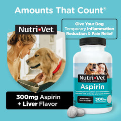 Nutri-Vet® Aspirin Chewable Tablets for Dogs – Pain Relief & Anti-Inflammatory Support