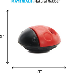 Bark Super Chewer The Iron Ladybug Dog Toy Small / Medium