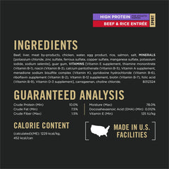 Purina Pro Plan Sport Puppy Wet Dog Food Variety Pack Beef & Chicken – 12 Pack 13 oz Cans