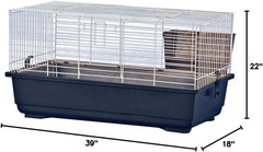 A&E Cage Co. Rabbit Cage, 39”x22”x18” (16”), Blue, Large