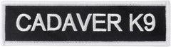 Boss Dog Tactical Hook-Backed Patch for Boss Boss Dog Tactical Harnesses, Cadaver K9