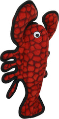 TUFFY - World's Tuffest Soft Dog Toy - Ocean Larry Lobster -Squeakers - Multiple Layers. Made Durable, Strong & Tough. Interactive Play (Tug, Toss & Fetch). Machine Washable & Floats.