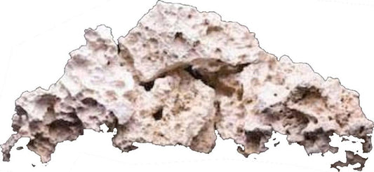 CaribSea South Sea Base Rock for Aquarium - 40 lb - Natural Rock for Aquascaping, Ideal for Saltwater Tanks, Enhances Aquarium Design & Supports Aquatic Life