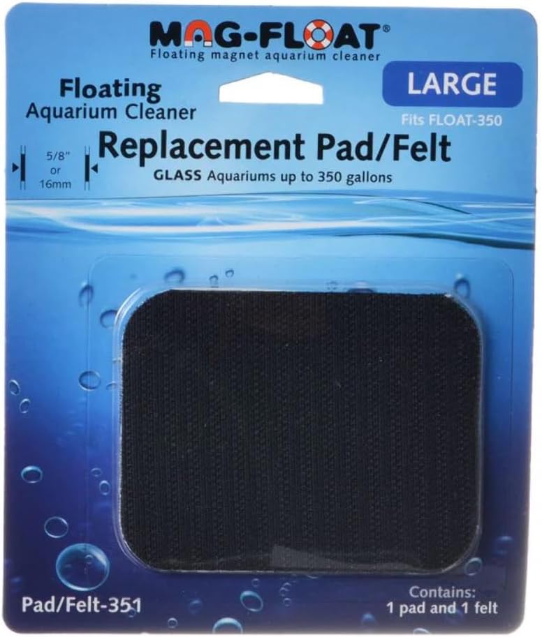 Gulfstream Tropical AGU00351 350-Gallon Mag-Replacement Pad Felt Aquarium Cleaner, Large