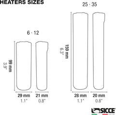 Sicce 6W Jolly Preset Small Submersible Aquarium Heater, Constant Temperature, Betta Fish Tank Heater Set to 77℉ for 1-2 Gallons Freshwater & Saltwater Tanks