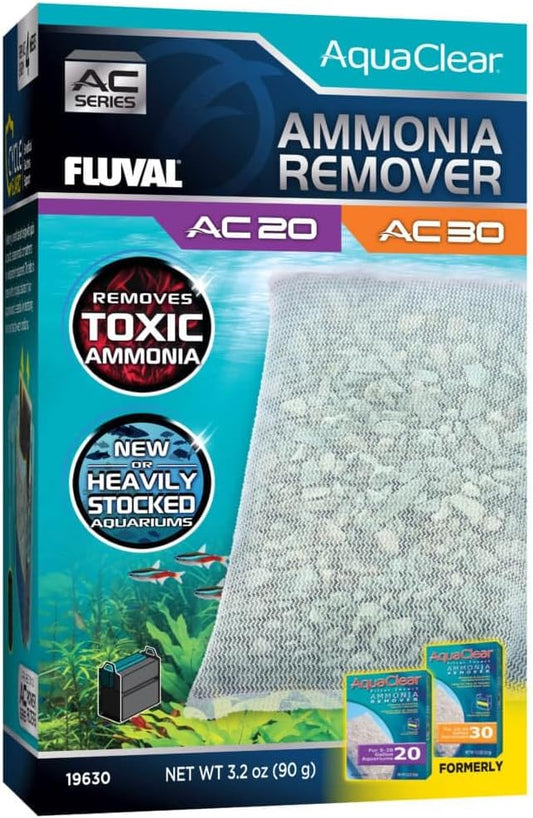 Fluval - Ammonia Remover for AC20/AC30 Power Filter, 3.2 oz / 90 g – for Use in Freshwater Aquariums