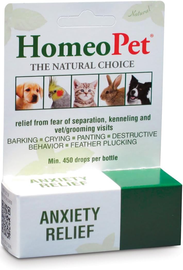 HomeoPet Anxiety Relief, 15 Milliliters, Natural Pet Calming Product