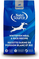 NutriSource Choice Dry Dog Food, Whitefish Meal & Rice Recipe