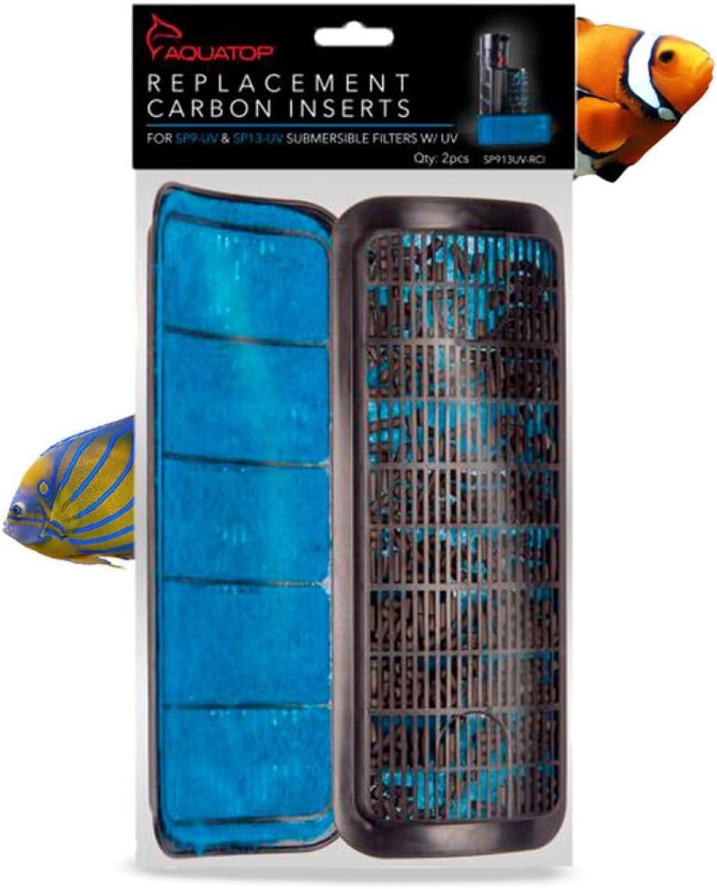 Aquatop Replacement Cartridge Insert – Compatible with Aquatop Aquarium Filters, Filter Refills for Clean and Healthy Water 2 Pack