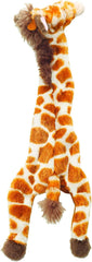 Skinneeez Giraffe Stuffless Dog Toy, Plush with Squeaker and Crinkle, Interactive Tug Toy for Mini and Small Dogs