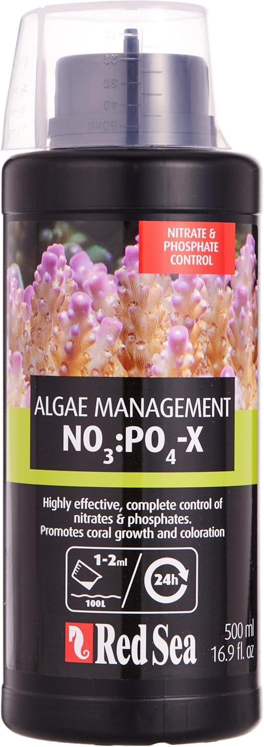 Red Sea NO3:PO4-X NOPOX - Nitrate & Phosphate Reducer for Reef Aquariums, Promotes Healthy Coral Growth, Controls Algae & Maintains Water