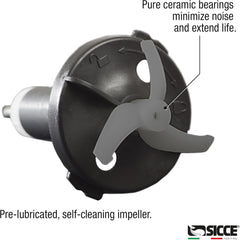 SICCE XSTREAM 5000 Wave Maker Flow Pump 1320 GPH | 360° Adjustable Quiet Submersible Magnetic Powerhead for Saltwater & Freshwater Tanks, Aquarium Water Circulation Pump up to 130 Gallons
