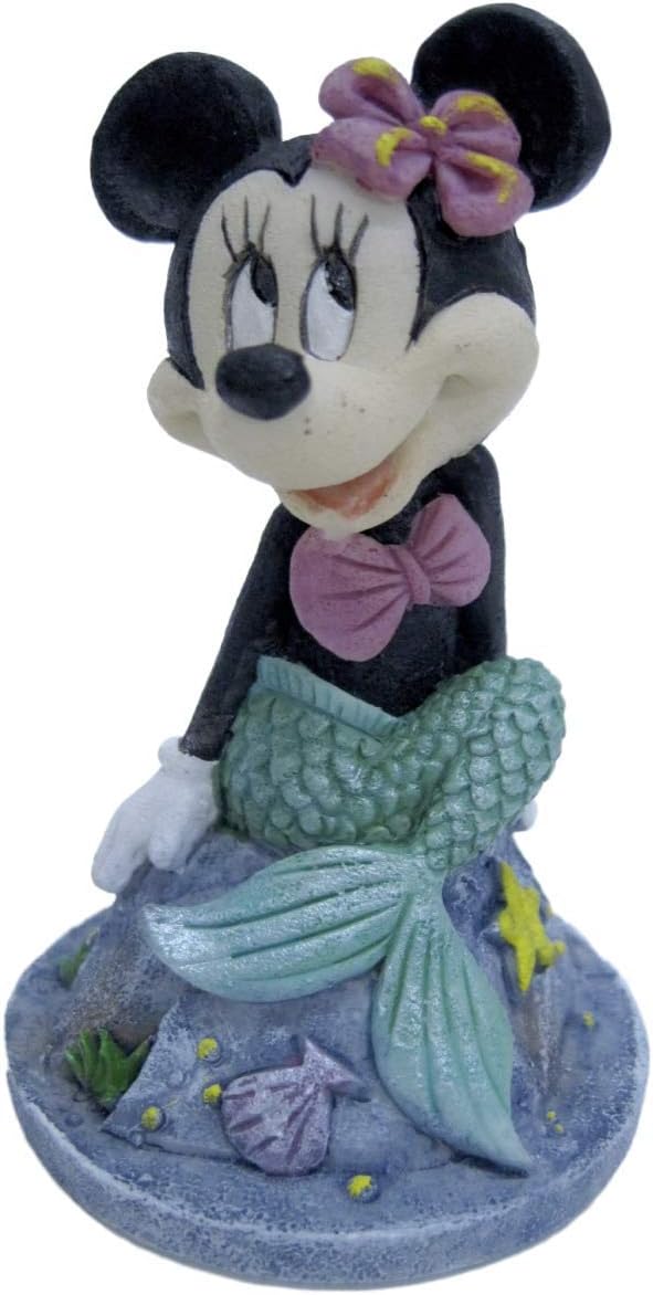 Disney Penn-Plax Officially Licensed Classic Disney Aquarium Ornament – Mermaid Minnie (Mini/Small Size) – Perfect for Freshwater and Saltwater Tanks