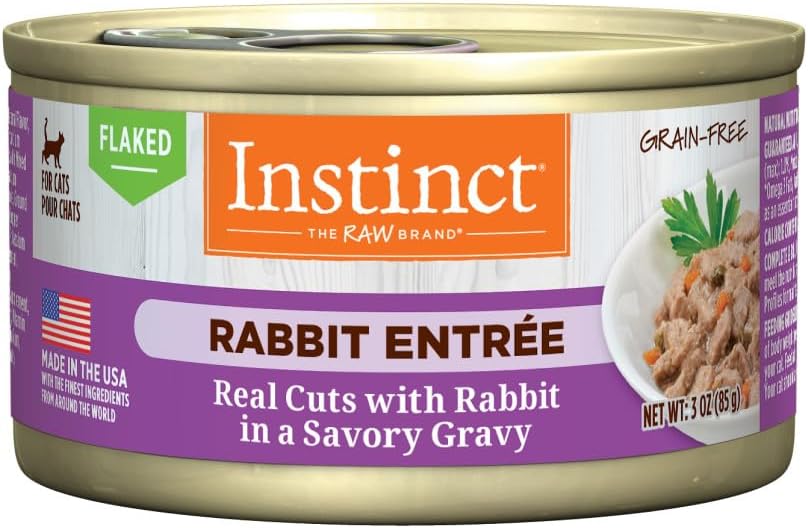 Instinct Flaked Entrée Wet Canned Cat Food - Rabbit