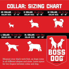 Boss Dog Tactical Adjustable Collar, Teal