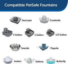Drinkwell - PetSafe Drinkwell Replacement Carbon Filters, Dog and Cat Ceramic Water Fountain Filters, 4-Pack