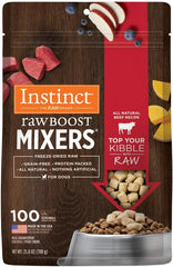 Instinct Raw Boost Mixers, Freeze Dried Dog Food Topper, Grain Free Recipe - All Natural Beef
