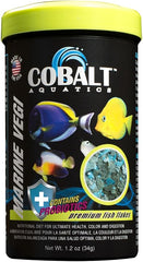 Cobalt Aquatics Marine Vegi Flakes with Probiotics- for Marine and Reef Fish of All Types