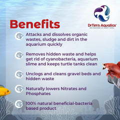 DrTim’s Aquatics Freshwater Waste-Away – Natural Aquarium Solution for Managing Organic Waste and Supporting Clean Freshwater Tank Environments