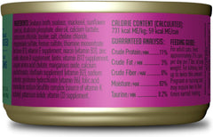 Tiki Cat Luau Shredded Meat, Seabass Recipe in Seabass Consumme, Grain-Free Balanced Nutrition Wet Canned Cat Food, For All Life Stages