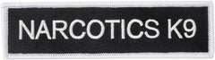 Boss Dog Tactical Hook-Backed Patch for Boss Boss Dog Tactical Harnesses, Narcotics K9