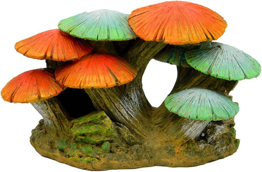 Blue Ribbon Pet Products Mushroom Garden Glow Aquarium Ornament