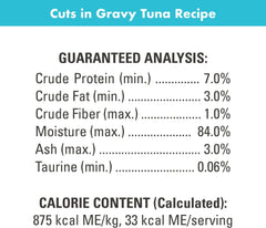 Nutro Perfect Portions Cuts in Gravy Real Tuna Wet Cat Food Tray, 2.65 oz (Case of 24)
