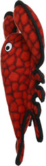 TUFFY - World's Tuffest Soft Dog Toy - Ocean Larry Lobster -Squeakers - Multiple Layers. Made Durable, Strong & Tough. Interactive Play (Tug, Toss & Fetch). Machine Washable & Floats.