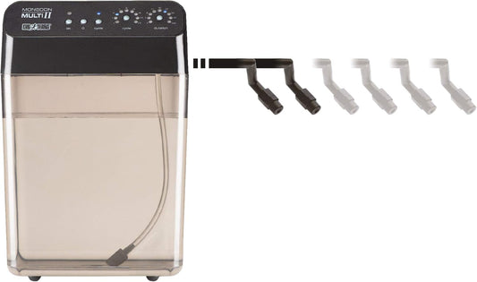 Exo Terra Monsoon Multi II Reptile Terrarium Mister, Black | Programmable Misting System with 4.5 BAR Pressure Pump | Flexible Nozzles, Leak-Proof Connectors | 8L (2 Gallon) Reservoir